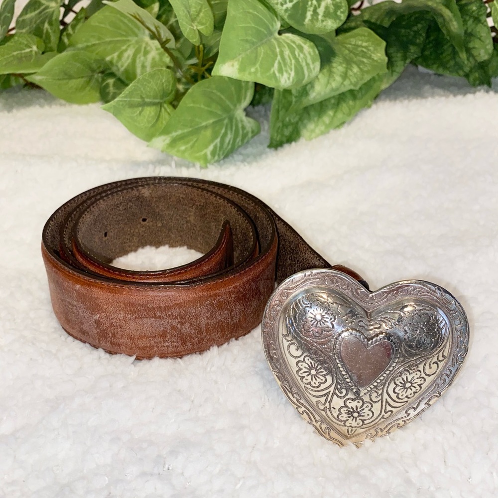 Vintage Brighton Heart Leather Belt